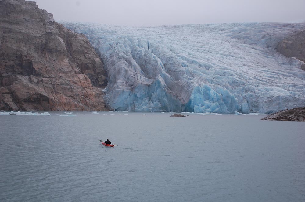 1843 as wild as it gets kayaking right up to the blue ice of the folgefonna glacier