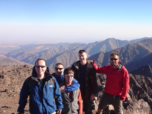 At the summit Toubkal Morocco