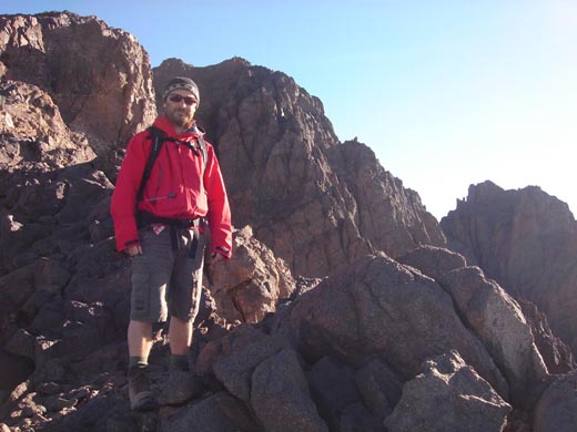 Pete Coombs near summit Toubkal Morocco