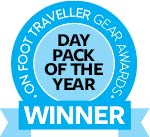 On Foot Traveller daypack of the year tag
