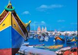 traditional fishing boats at marsaxlokk