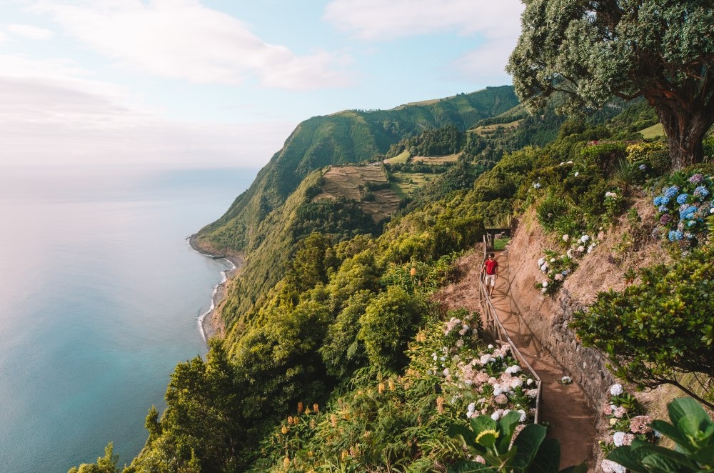 hiking on the coast in the azores credit manuel pereira