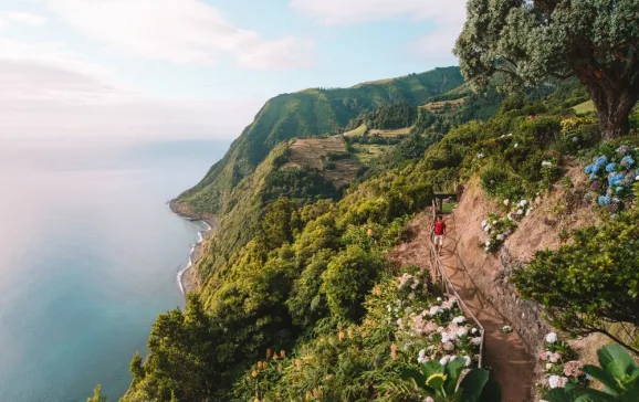 hiking on the coast in the azores credit manuel pereira