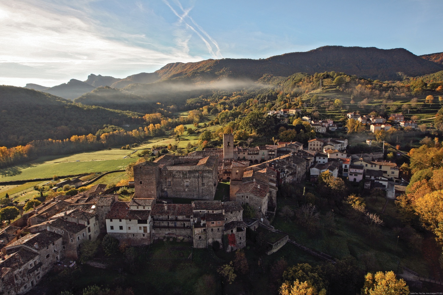 4 vista aerea de santa   santa pau catalonia credit pep sau