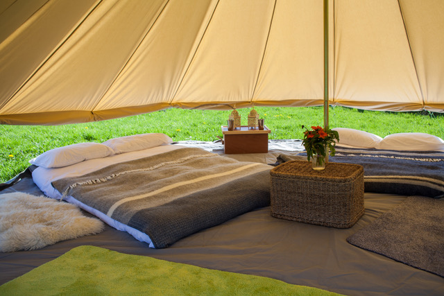 Life Under Canvas 5m Bell Tent ventilation