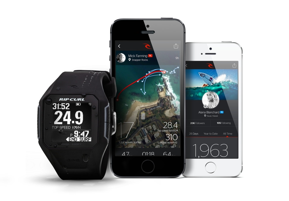 ripcurl search watchapp2 black