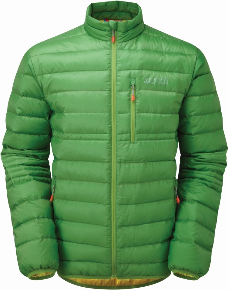alpkit mens filoment jacket green yellow