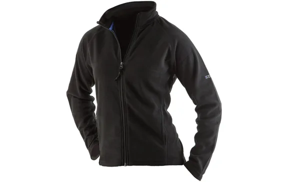 edz ladies jacket microfleece midlayer black