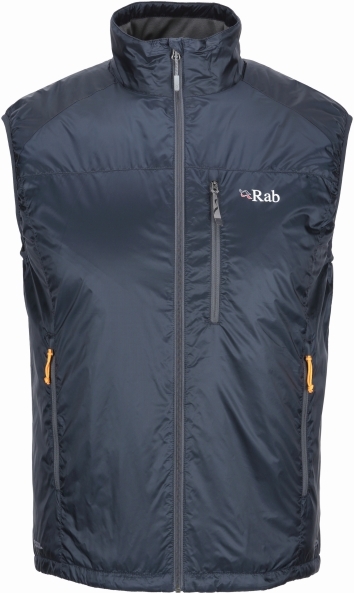 rab xenon x vest ebony qin 90 eb