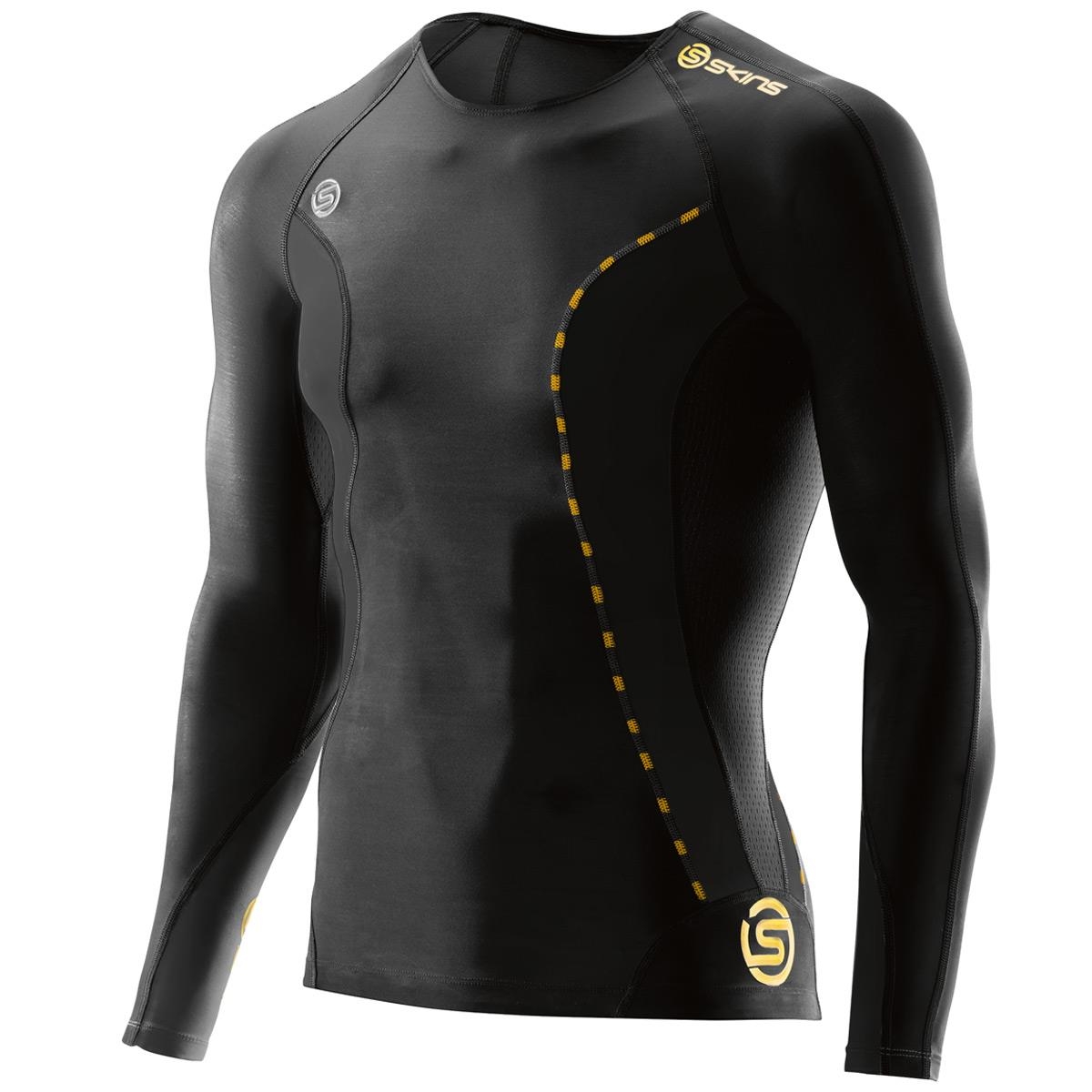 Details about   Skins DNAmic Dynamic Compression Longsleeve Camiseta funcional Shirt negro SALE 