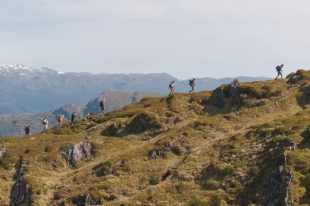 Climbing the 822m peak of Bruviknipa in Osteroy near Bergen. Picture credit   M Creative Studio  Helly Hansen 3