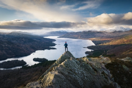 hillwalkin summit scotland