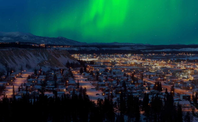 northern lights in canada yukon