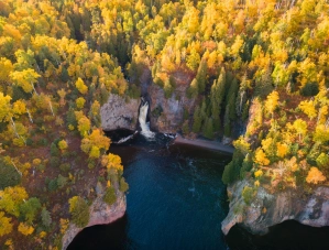 minnesota usa manitou river falls silver bay