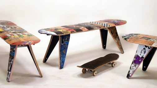 I wonder if anybody has dropped a tailslide on one of these skateboard benches