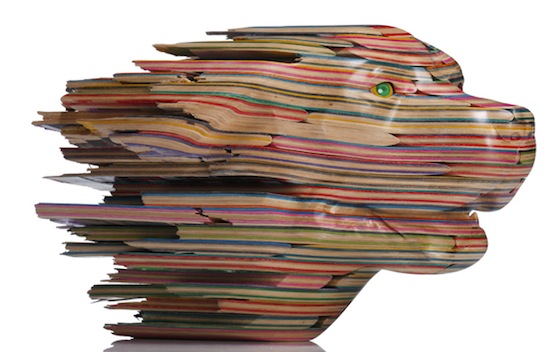 Japanese artist Haroshi makes amazing 3d sculptures out of broken boards