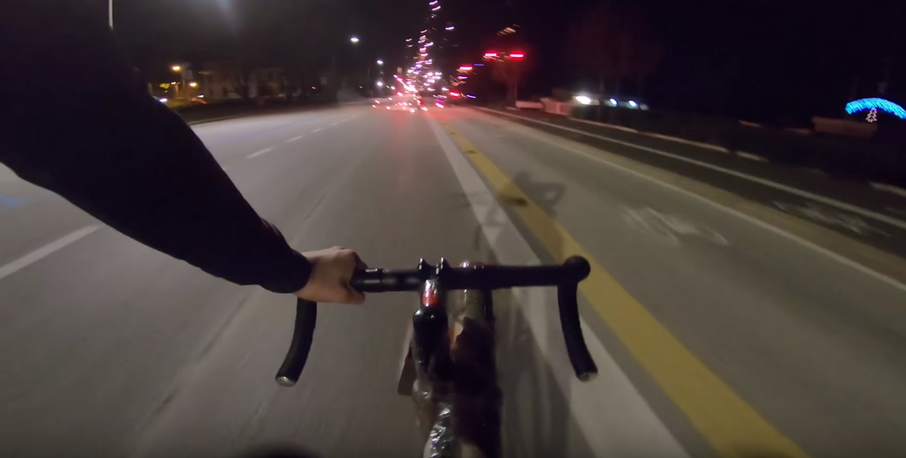 fireworks road cyclist italy 2
