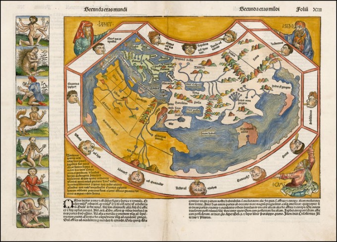 Image: Hartmann Schedel, 1493 (via raremaps.com).