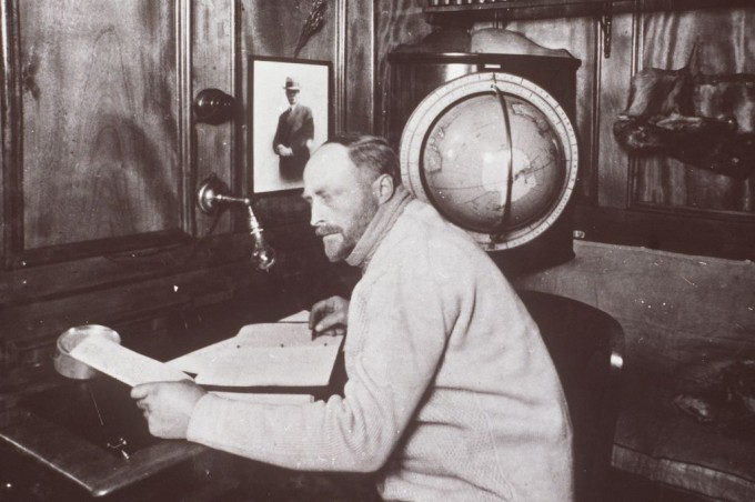 Mawson on a later expedition in the ship Discovery. Photo: antarctica.gov.au