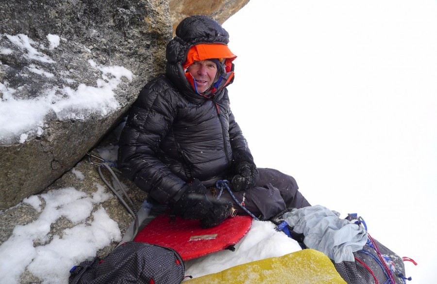 Pictured: Climber Mick Fowler. Photo via Team Berghaus