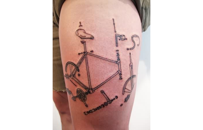 Minimalist Bike Tattoo roadbikereview.com