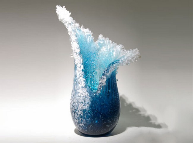 Ocean Wave Glass Art Paul DeSomma Marsha Blaker Kelas Kauai Hawaii 4