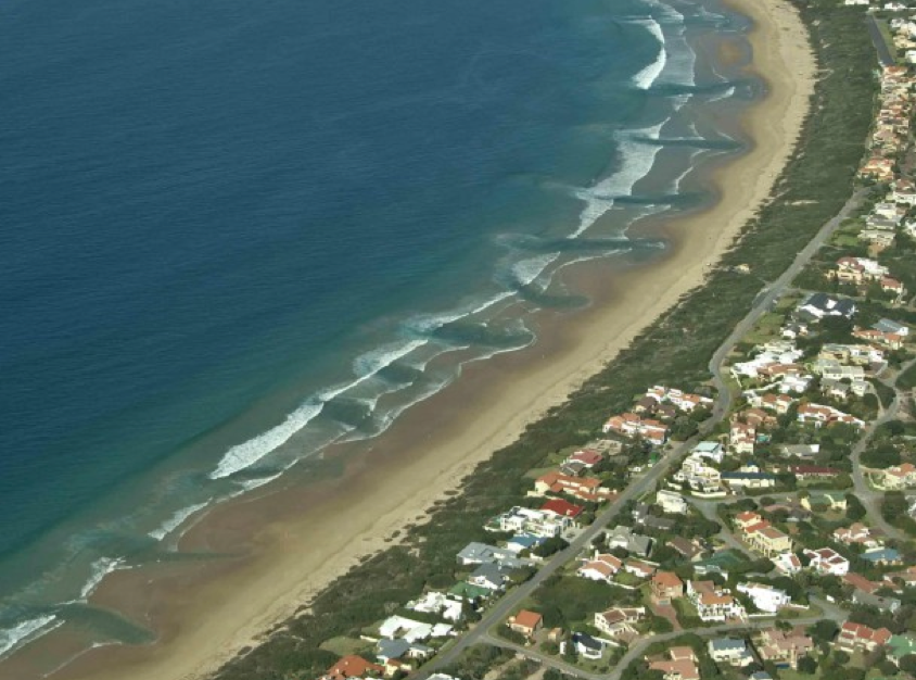 Rip Currents: aerial view of rip currents in South Africa