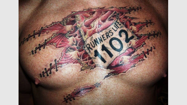 running tattoos