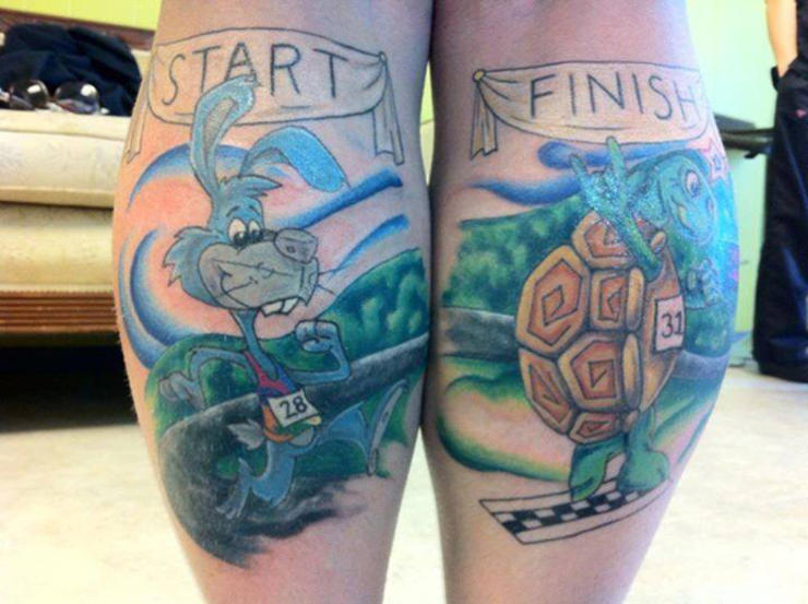 running tattoos