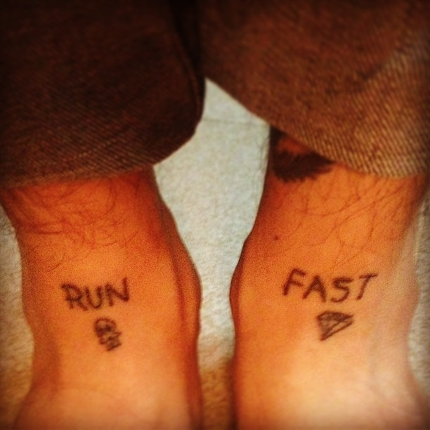 running tattoos
