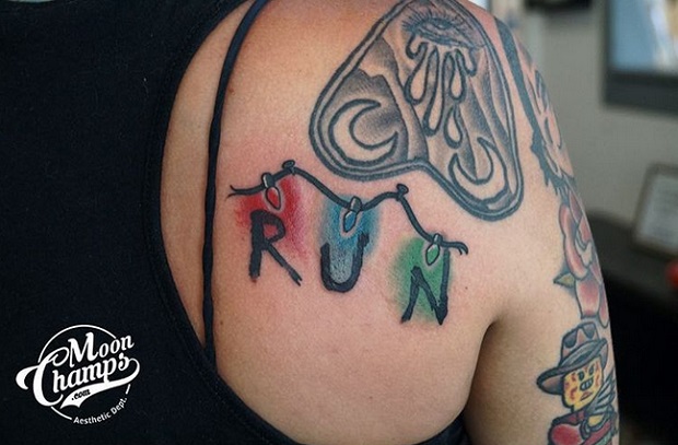 running tattoos