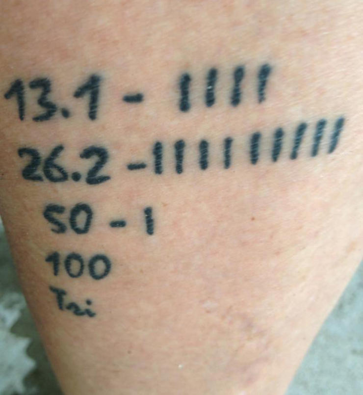 running tattoos