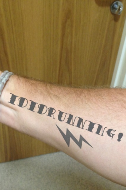 running tattoos