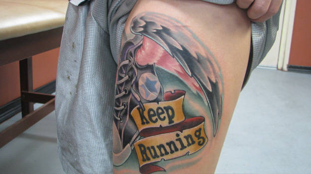 running tattoos