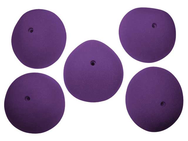 Purprle sloper climbing holds