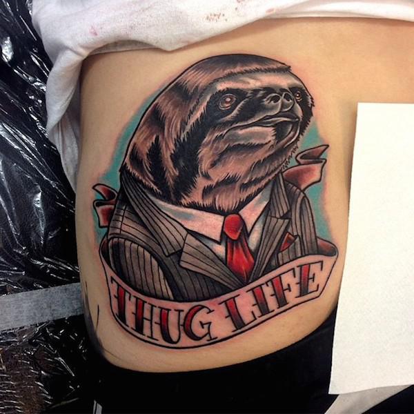sloth tattoos