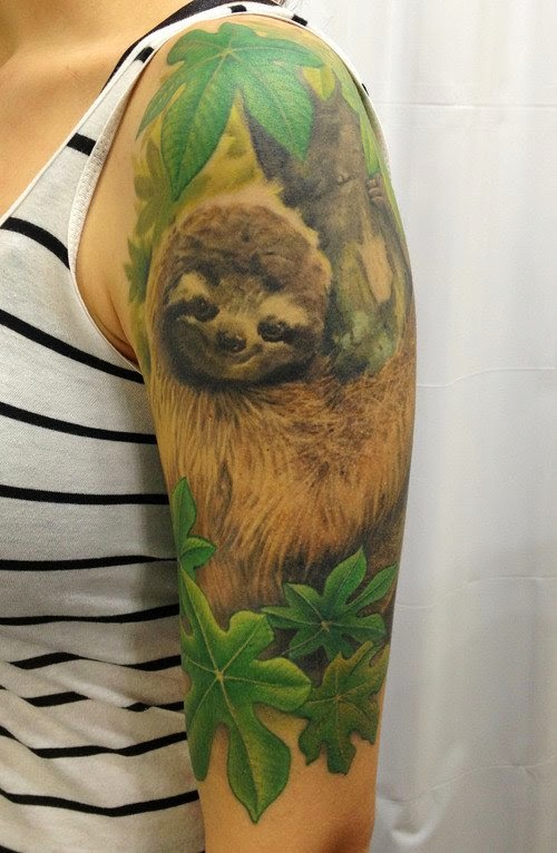 sloth tattoos