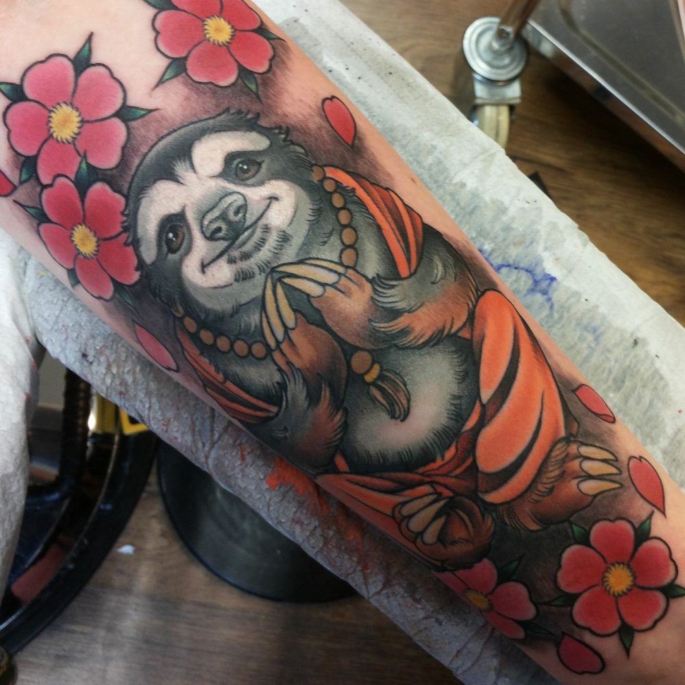 sloth tattoos