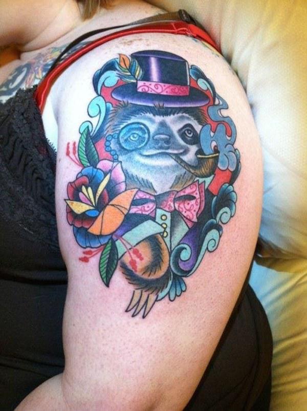 sloth tattoos 