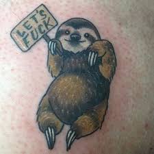sloth tattoos