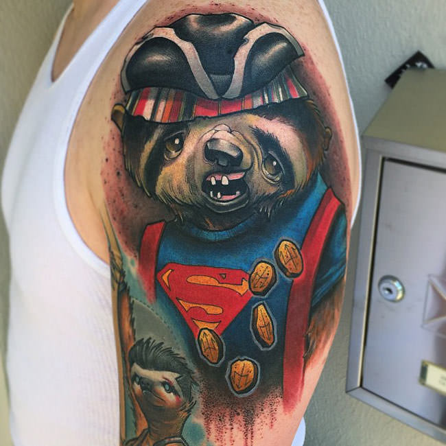 sloth tattoos