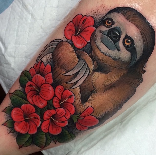 sloth tattoos