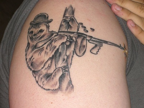 sloth tattoos