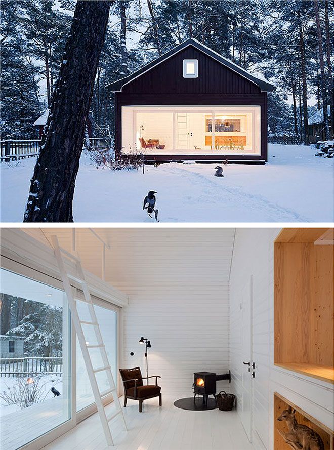 Snow Cabin House Caroline Gomez