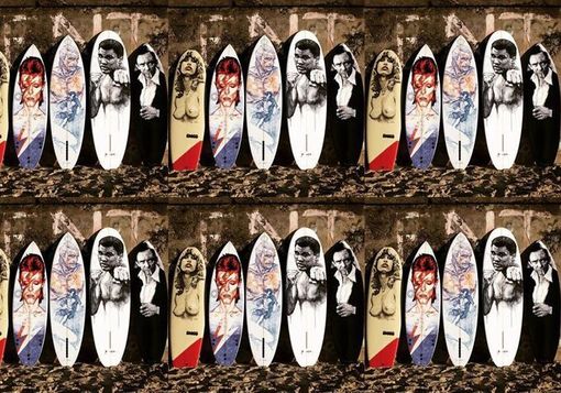 Crazy Surfboard Graphic