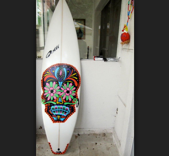 Crazy Surfboard Graphics