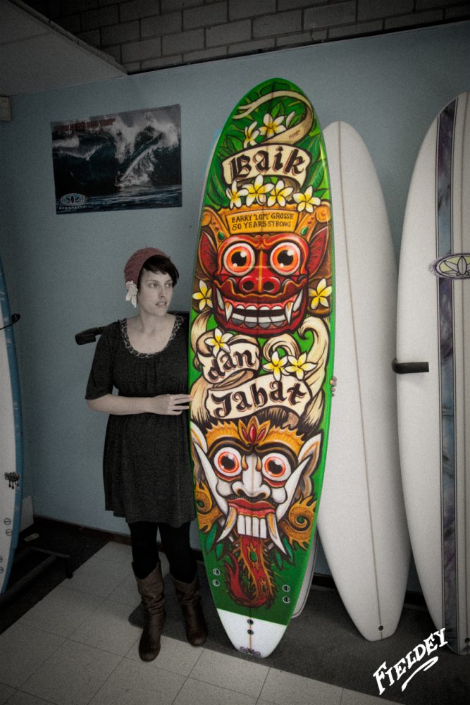 Crazy Surfboard Graphics