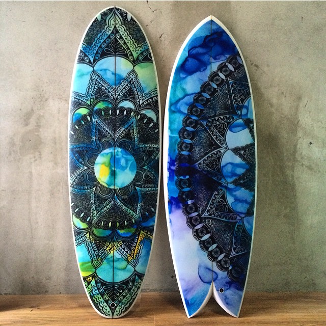Crazy Surfboard Graphic