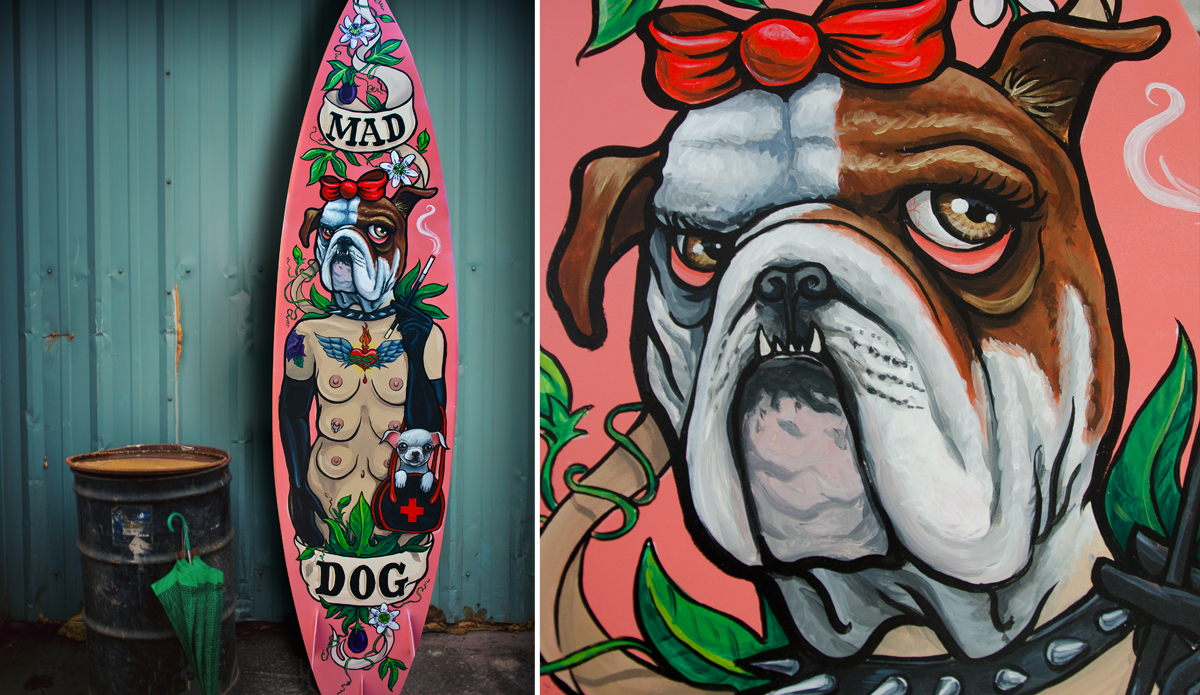 Crazy Surfboard Graphics