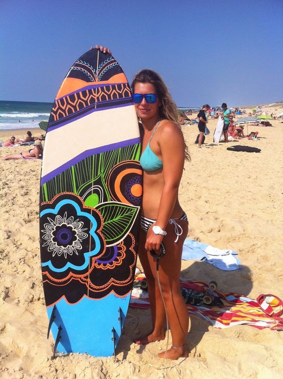 Crazy Surfboard Graphic